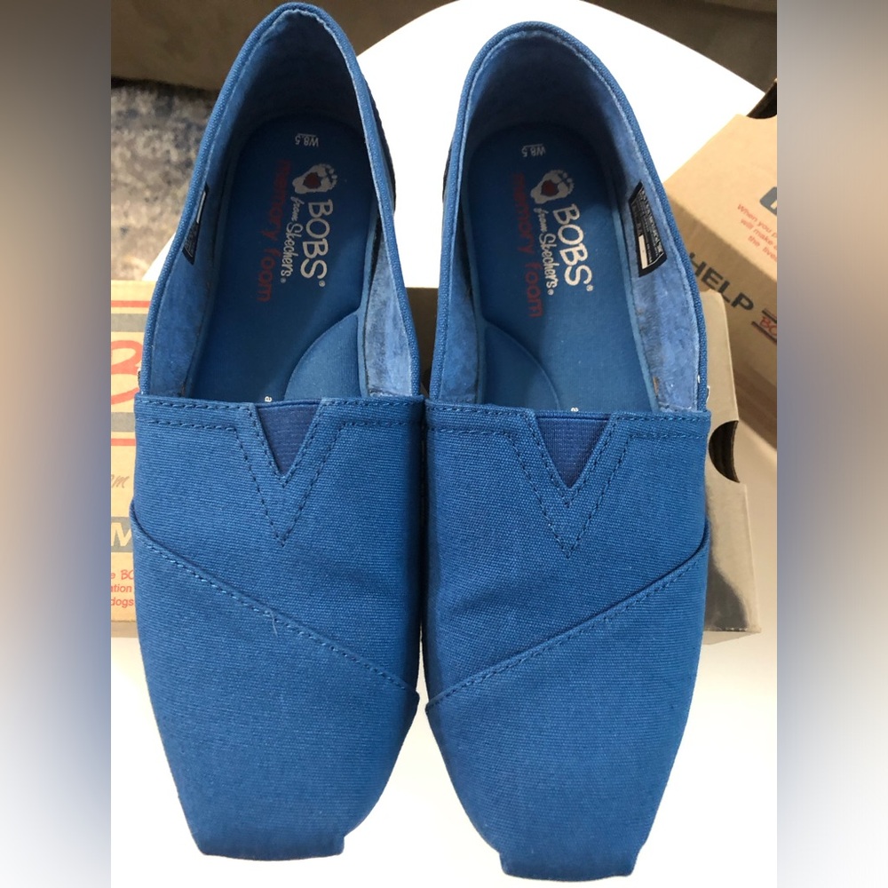 Skechers BOBS Women's Blue Slip-On Loafers
